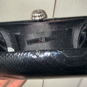 Elegant Black Textured Clutch by